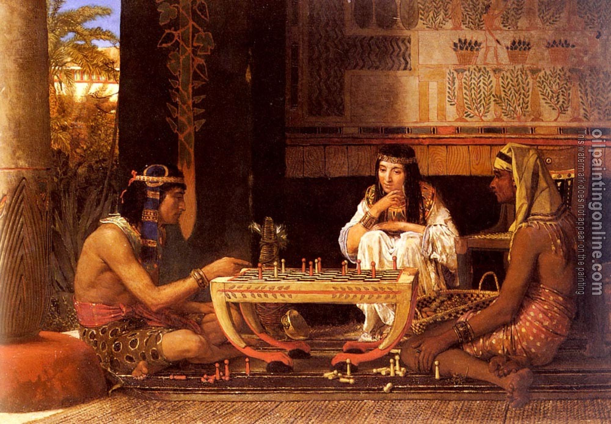Alma-Tadema, Sir Lawrence - Egyptian Chess Players